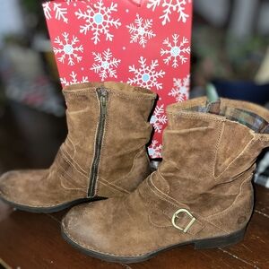 Born Midway Moto boots, brown, women's size 10
